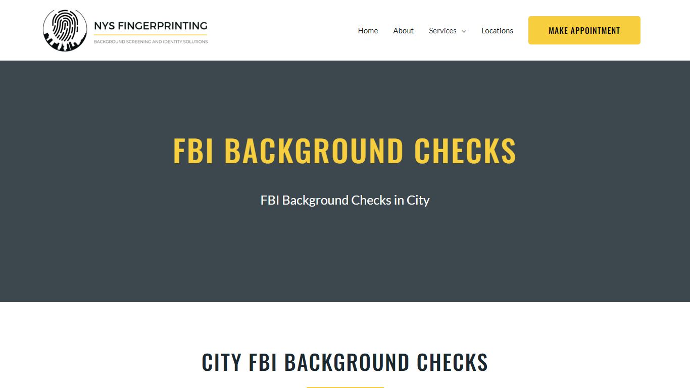 FBI Background Checks – NYS Fingerprinting